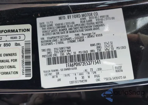 2014 Ford Fusion Se z USA, uszkodzony, nr VIN 1FA6P0H72E5371541